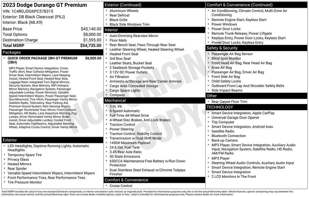 2023 Dodge Durango GT Premium AWD