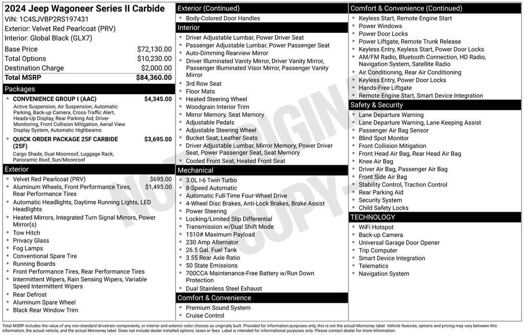 2024 Jeep Wagoneer Series II Carbide