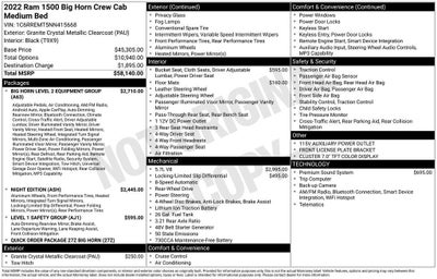 2022 RAM 1500 Big Horn Crew Cab 4x2 6'4" Box