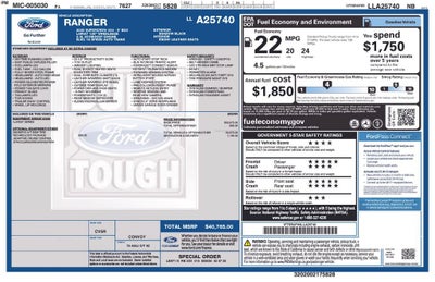 2020 Ford Ranger LARIAT