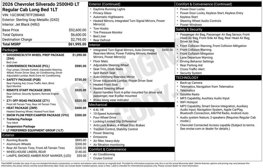 2026 Chevrolet Silverado 2500 HD LT