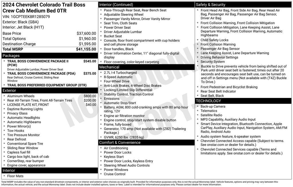 2024 Chevrolet Colorado Trail Boss