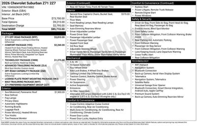 2026 Chevrolet Suburban Z71