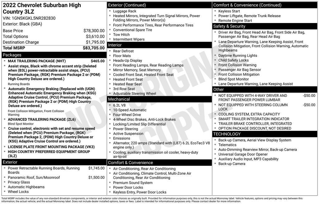 2022 Chevrolet Suburban High Country