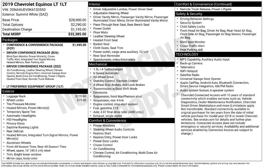 2019 Chevrolet Equinox LT