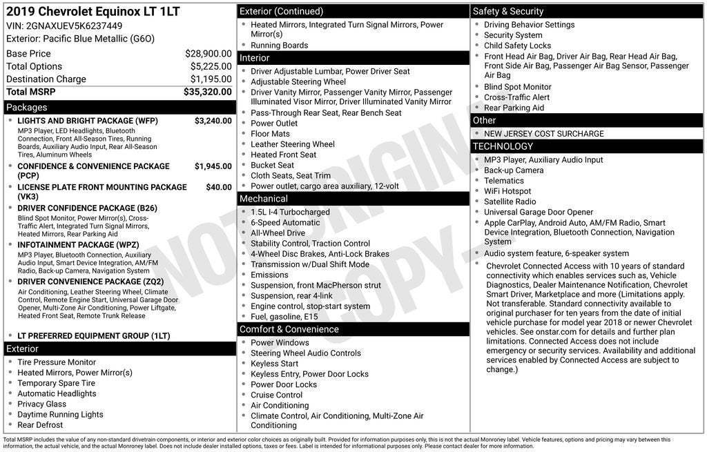 2019 Chevrolet Equinox LT