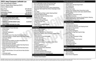 2023 Jeep Compass Latitude Lux FWD