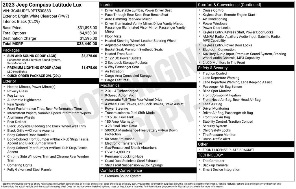2023 Jeep Compass Latitude Lux FWD