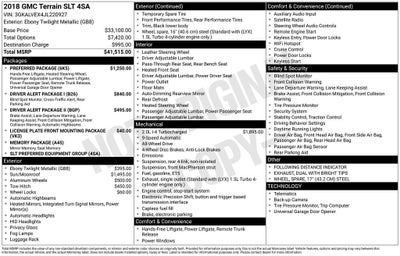 2018 GMC Terrain SLT