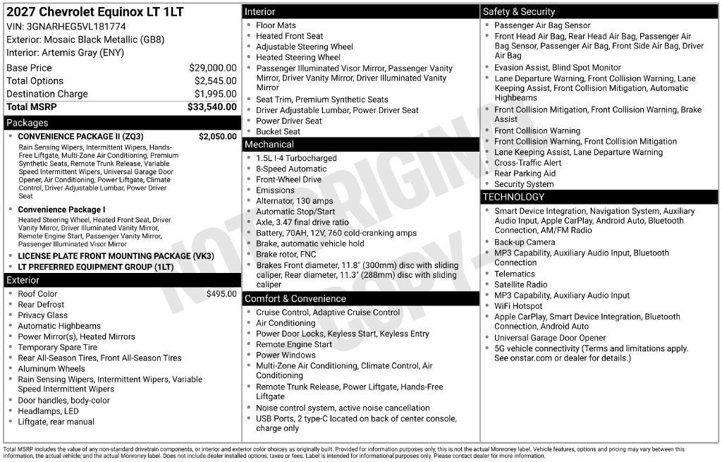 2027 Chevrolet Equinox LT