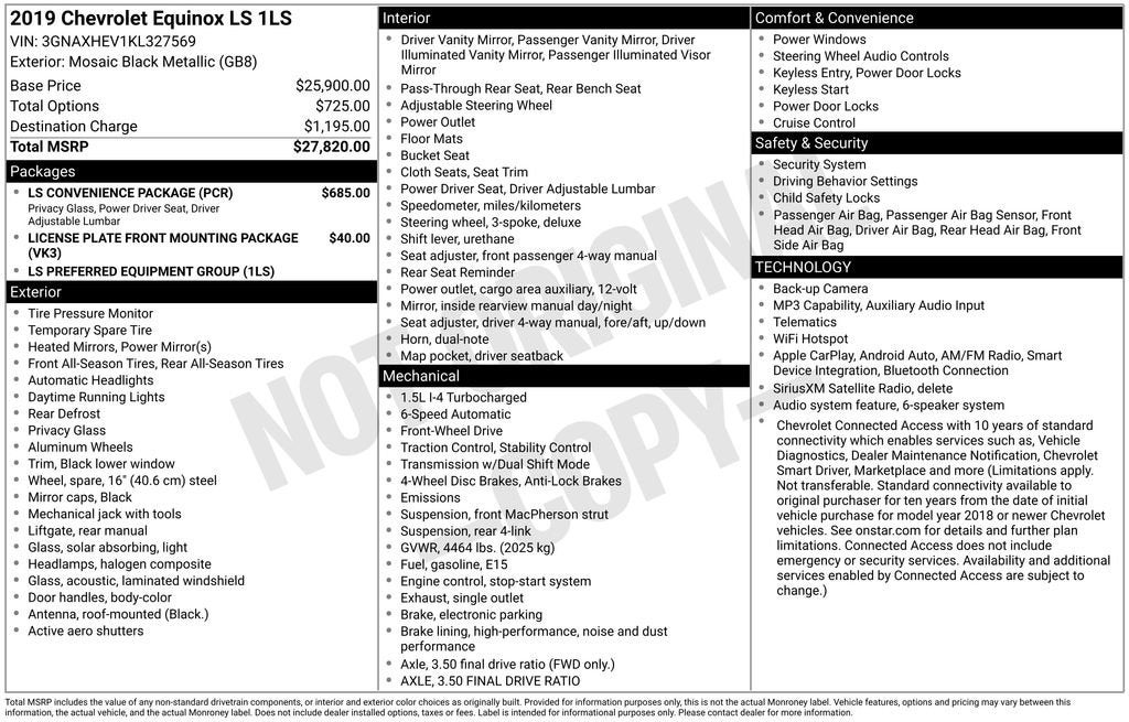 2019 Chevrolet Equinox LS