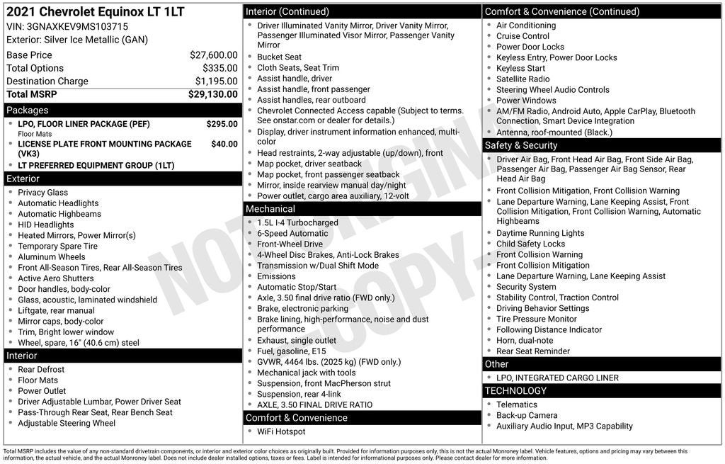 2021 Chevrolet Equinox LT