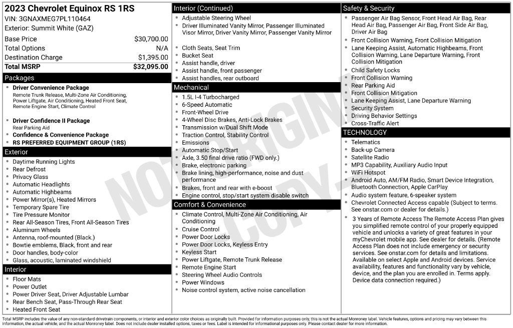2023 Chevrolet Equinox RS
