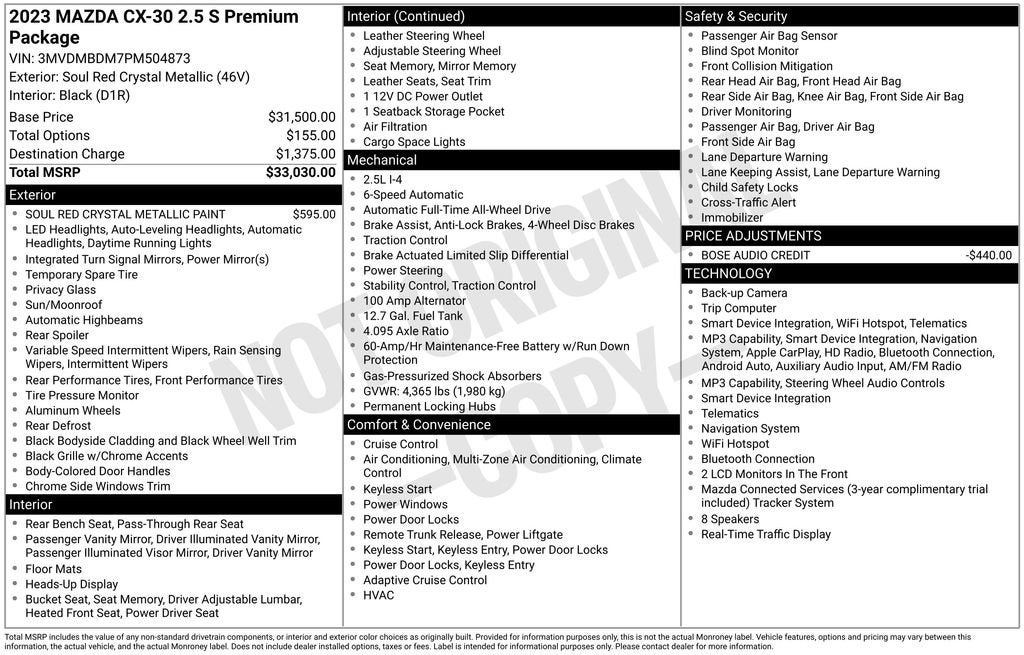 2023 Mazda Mazda CX-30 2.5 S Premium