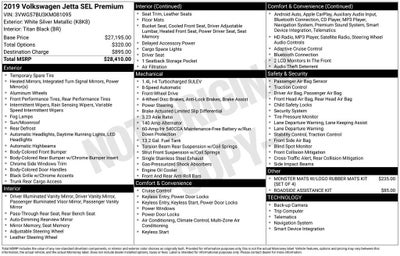 2019 Volkswagen Jetta 1.4T SEL Premium