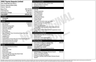 2002 Toyota Sequoia Limited
