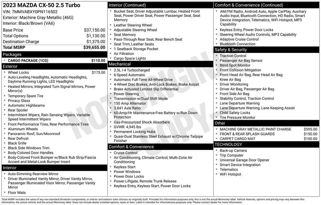 2023 Mazda Mazda CX-50 2.5 Turbo
