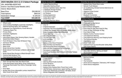 2025 Mazda Mazda CX-5 2.5 S Select