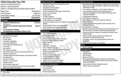 2026 Chevrolet Trax 1RS