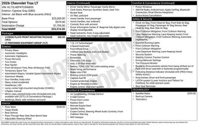 2026 Chevrolet Trax LT