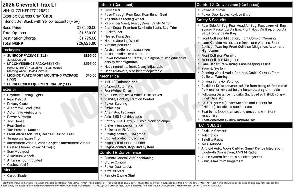 2026 Chevrolet Trax LT
