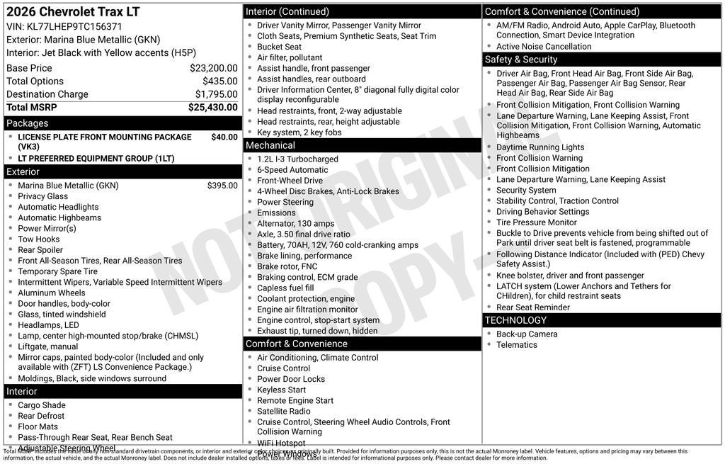 2026 Chevrolet Trax LT