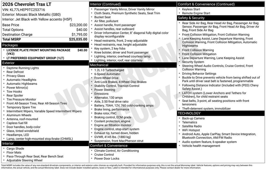 2026 Chevrolet Trax LT - Photo 26