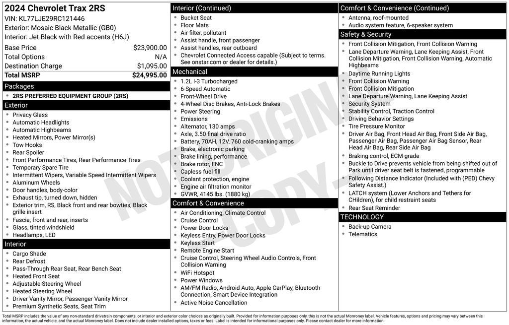 2024 Chevrolet Trax 2RS