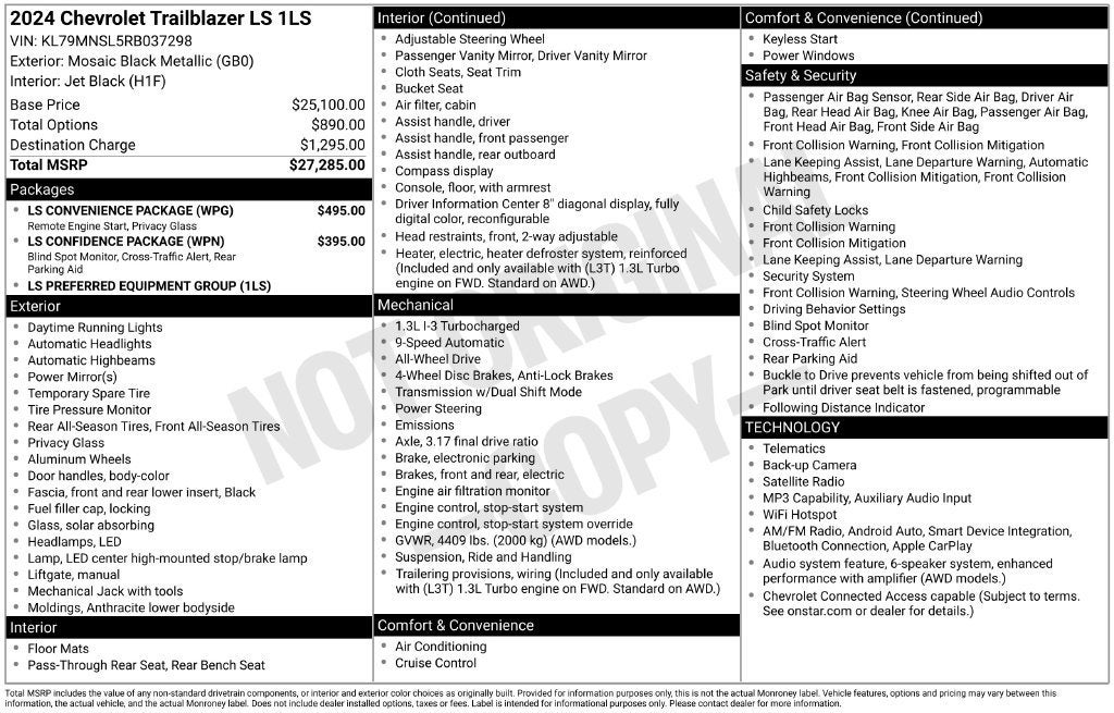 2024 Chevrolet Trailblazer LS