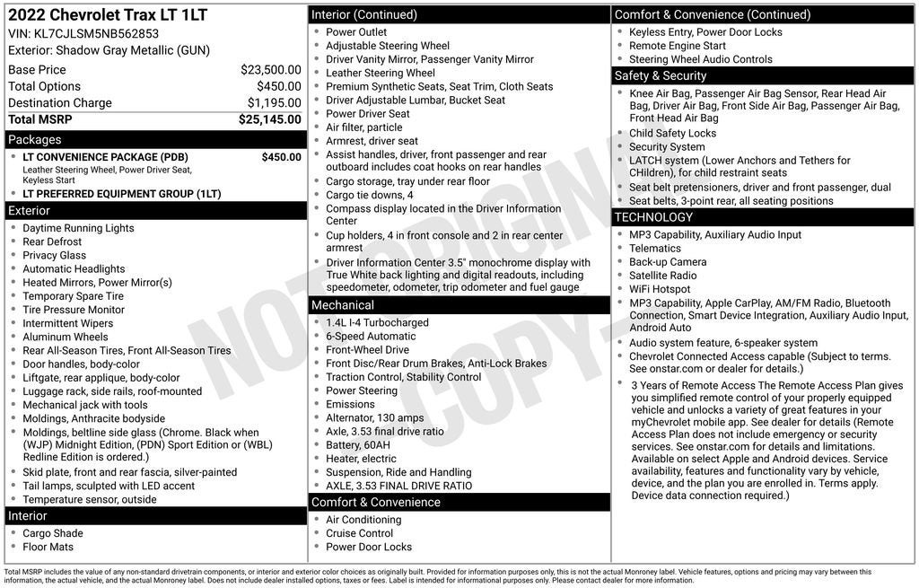 2022 Chevrolet Trax LT