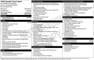 2020 Hyundai Tucson Sport