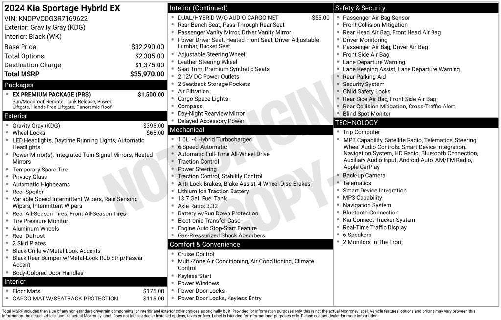 2024 Kia Sportage Hybrid EX