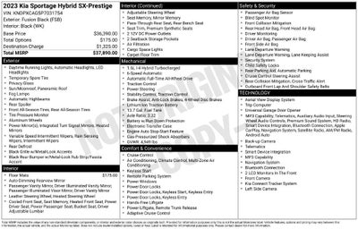 2023 Kia Sportage Hybrid SX-Prestige