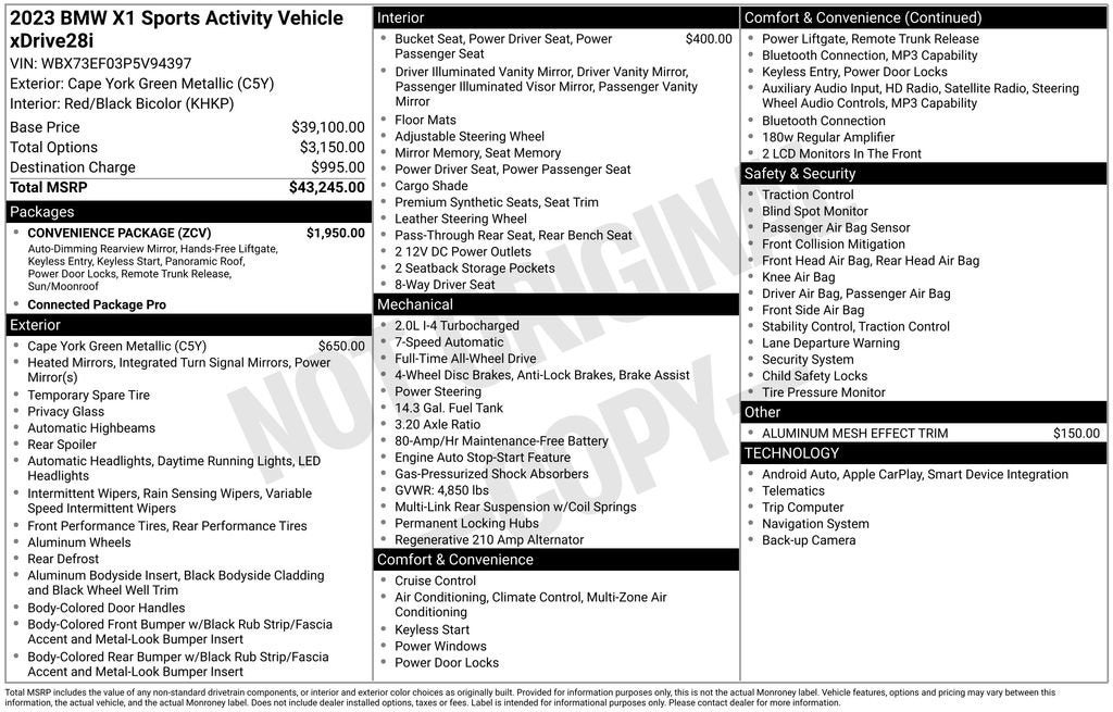 2023 BMW X1 xDrive28i