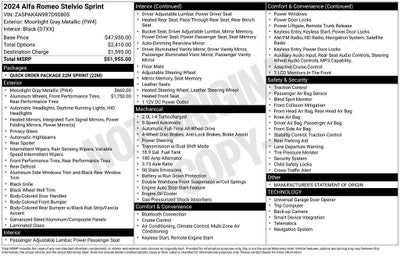 2024 Alfa Romeo Stelvio Sprint