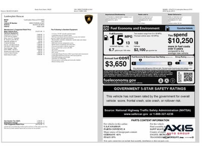 2023 Lamborghini Huracan EVO Spyder RWD