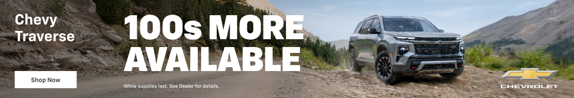 2025 Chevy Traverse. 100s More Available