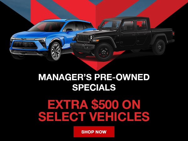 Manager's Pre-Owned Specials