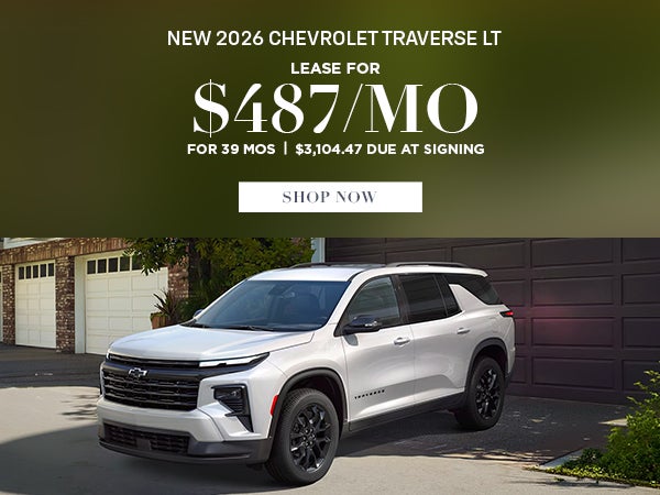 New 2026 Chevrolet Traverse LT