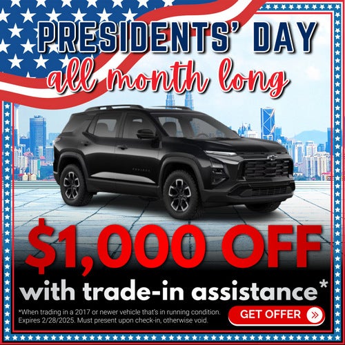 Axis Chevrolet February $1,000 OFF TRADE